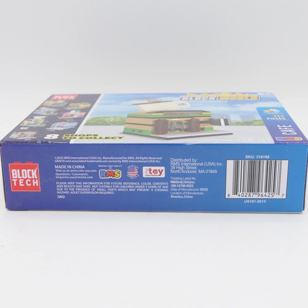 RMS Block Tech Block World Cafe 111 Pcs 316198 Age 6+ Building Toy Set - Sealed